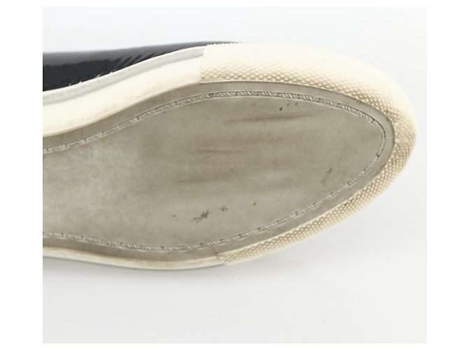 Miu Miu Sneakers aus Lackleder 36 1/2 Schwarz CC Auth am11207A - Ansicht 8