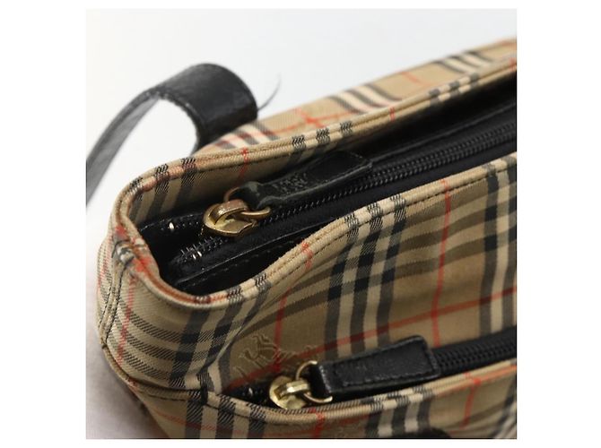 Burberry Nova Check Tote Bag Canvas Beige Gold Auth 174429 Golden - Ansicht 17