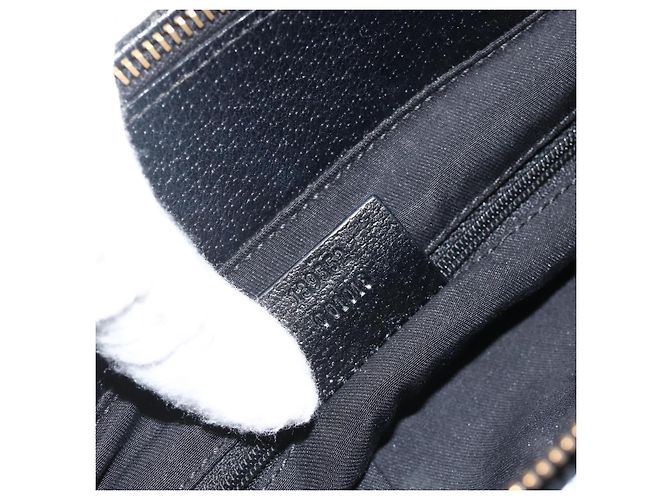 Borsa Tote GG in Canvas Gucci Nera Argento 139552 Auth YKZ351 Nero - vista 21