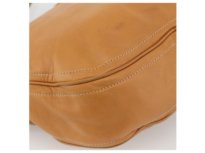 LOEWE Borsa a Spalla Anagram Pelle Beige Oro Auth ka3682 D'oro - vista 14