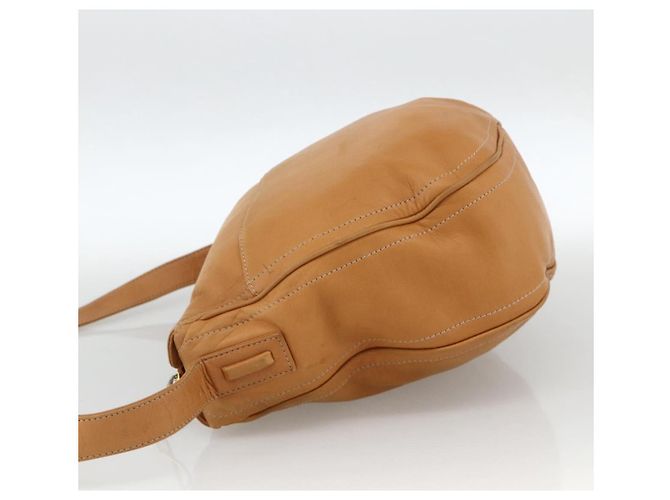 LOEWE Borsa a Spalla Anagram Pelle Beige Oro Auth ka3682 D'oro - vista 3