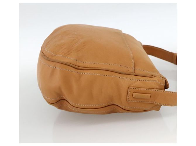 LOEWE Borsa a Spalla Anagram Pelle Beige Oro Auth ka3682 D'oro - vista 4