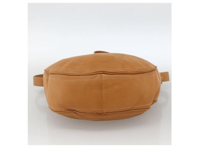 LOEWE Borsa a Spalla Anagram Pelle Beige Oro Auth ka3682 D'oro - vista 5