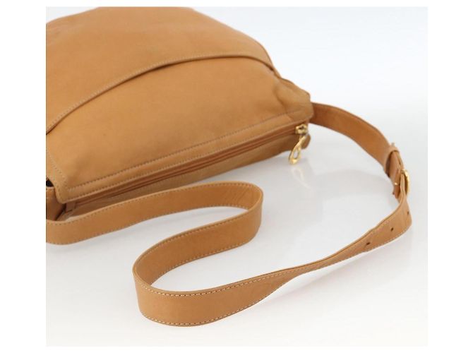 LOEWE Borsa a Spalla Anagram Pelle Beige Oro Auth ka3682 D'oro - vista 7
