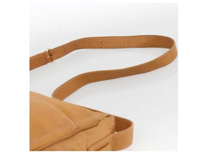 LOEWE Borsa a Spalla Anagram Pelle Beige Oro Auth ka3682 D'oro - vista 8
