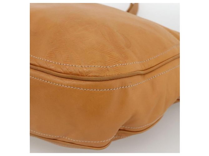 LOEWE Borsa a Spalla Anagram Pelle Beige Oro Auth ka3682 D'oro - vista 9