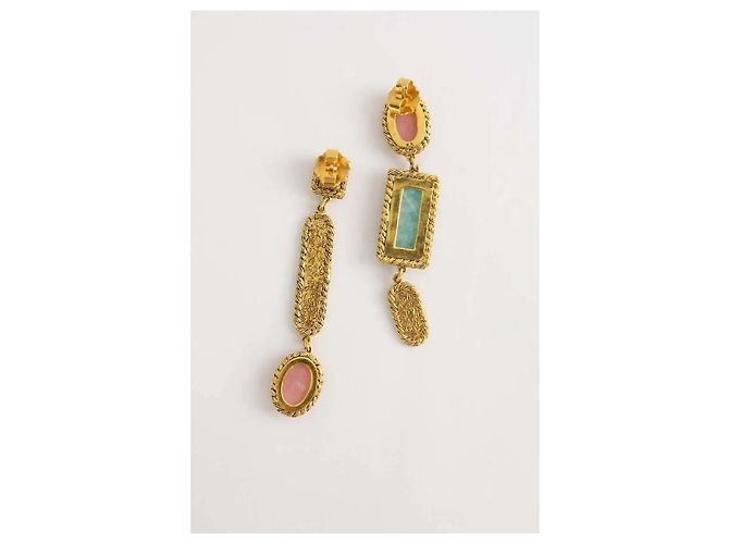Aurelie Bidermann Goldene Ohrringe - vista 3