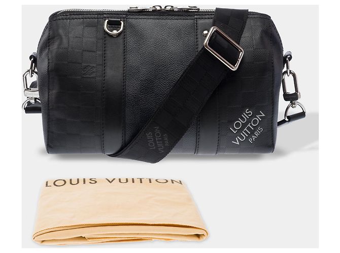 LOUIS VUITTON Keepall XS em Lona Preta - 103431 Preto - vista 2