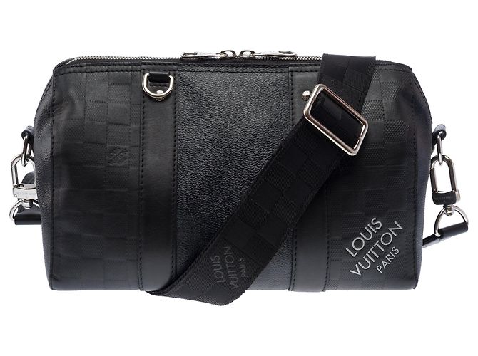 LOUIS VUITTON Keepall XS em Lona Preta - 103431 Preto - vista 3