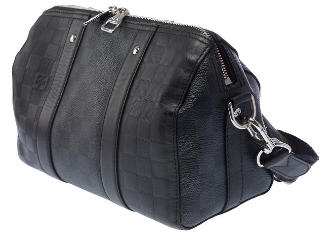 LOUIS VUITTON Keepall XS em Lona Preta - 103431 Preto - vista 6