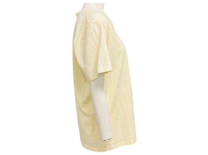 Céline Camiseta de algodón con estampado gráfico ancla logo Off-White de Celine Beige - vista 2