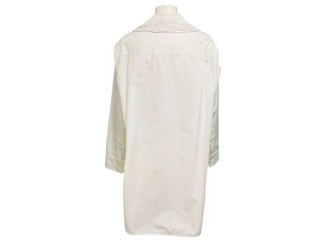 Camisa de popelina de algodón blanco Jil Sander - vista 3