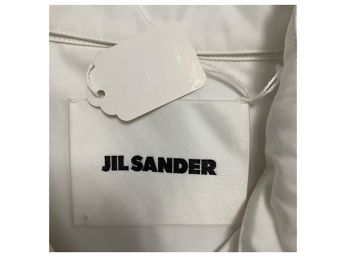 Camisa de popelina de algodón blanco Jil Sander - vista 4