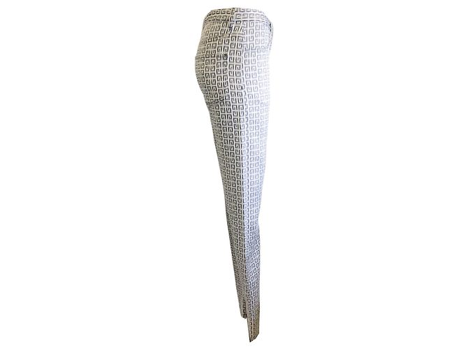 Pantalones de jacquard de denim 4G blancos / negros de Givenchy - vista 2