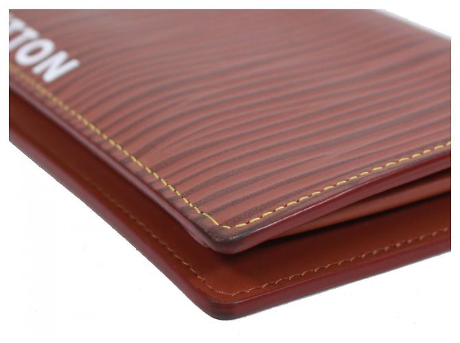 Brazza Billetera bi-fold Louis Vuitton Castaño - vista 3