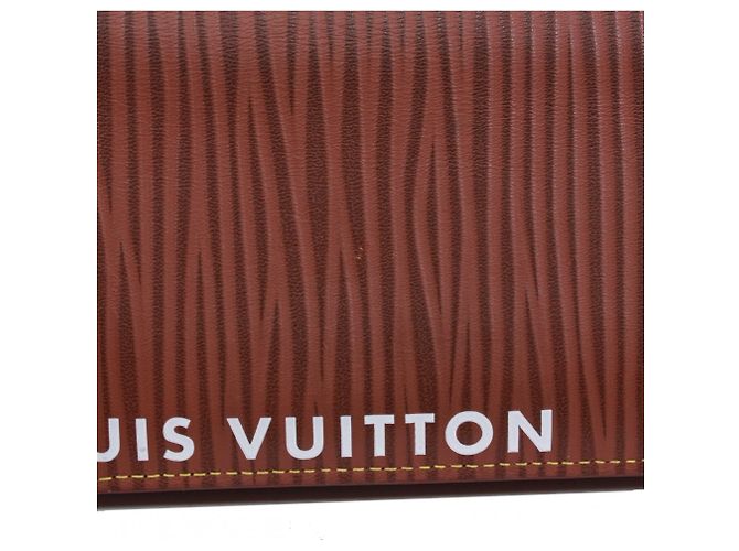 Brazza Billetera bi-fold Louis Vuitton Castaño - vista 4