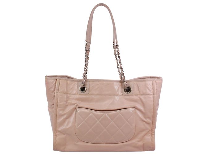 Borsa Deauville di Chanel Beige - vista 3