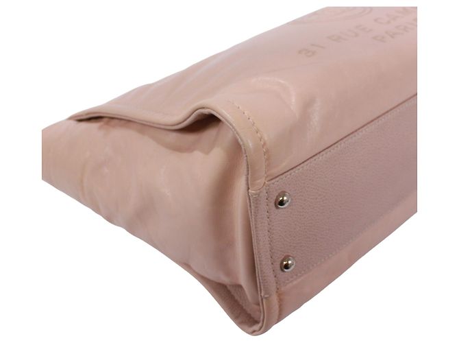 Borsa Deauville di Chanel Beige - vista 6