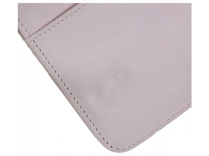 Borsa a spalla Chanel Deauville con catena Rosa Bianco - vista 14
