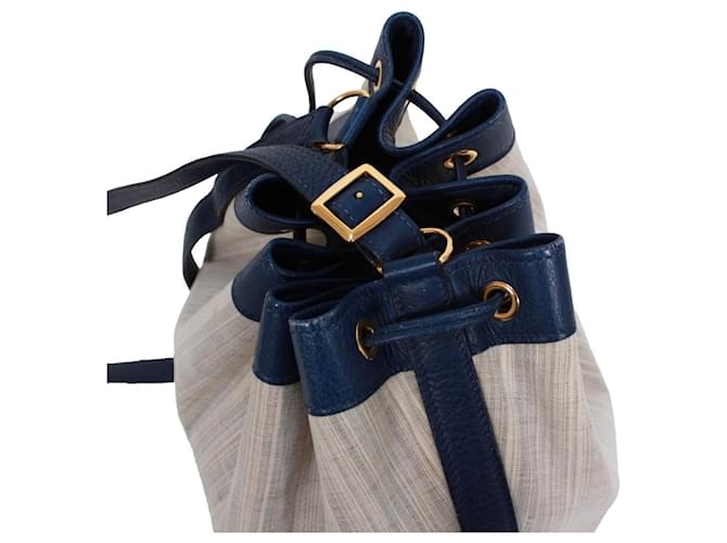 Hermès Borsa Hermes Market PM Blu Beige - vista 10