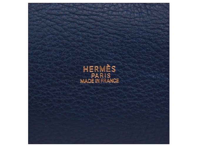 Hermès Borsa Hermes Market PM Blu Beige - vista 12