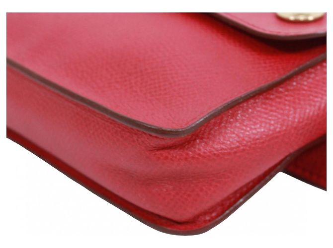 Borsa a vita in pelle Courchevel di Hermès Rosso Blu - vista 3