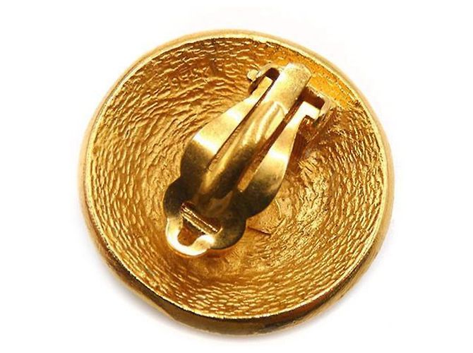 Orecchini a clip dorati Chanel Cambon D'oro - vista 4
