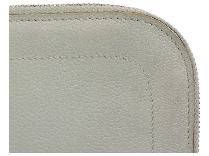 Clutch in pelle grigia Hermès per documenti Marrone - vista 11