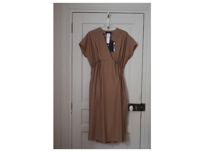 Vestido Weekend Max Mara Blasone de algodón camel Camello - vista 2