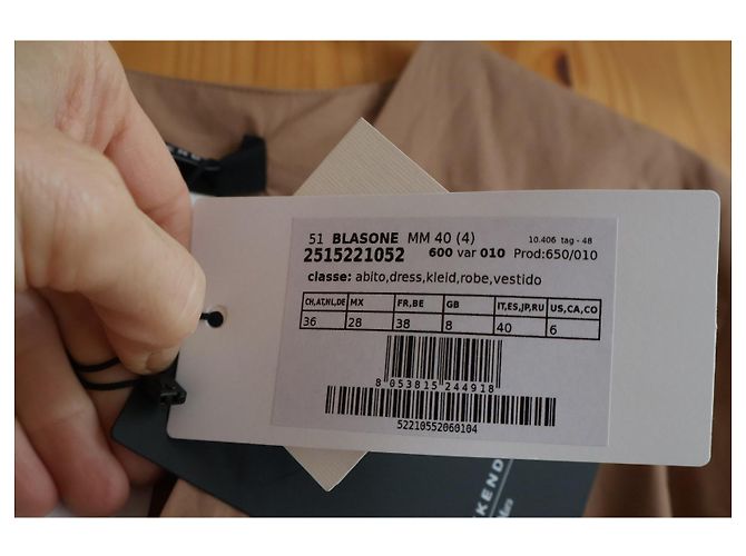 Vestido Weekend Max Mara Blasone de algodón camel Camello - vista 5