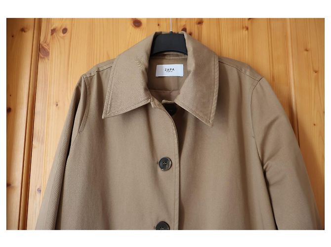 Zapa Tairic Trenchcoat camel Baumwolle Kamel - Ansicht 2