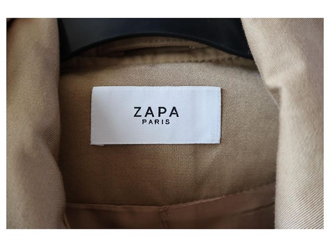 Zapa Tairic Trenchcoat camel Baumwolle Kamel - Ansicht 9
