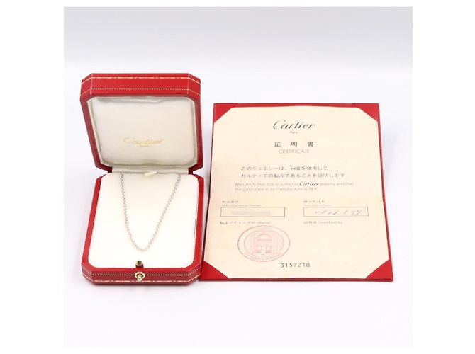 Collar de cadena de oro blanco de 18K Cartier - vista 5