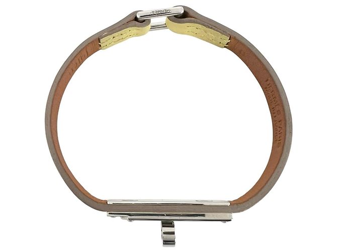 Bracciale Micro Kelly di Hermès in pelle gialla Giallo - Ansicht 2