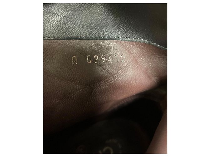 Braune gesteppte Leder Schnürstiefel von Chanel - Größe 8/38 Gebraucht - Ansicht 6