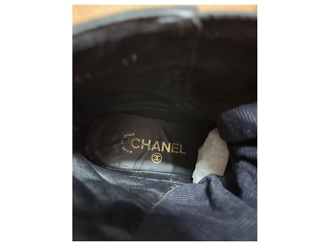Schwarze Schnürstiefel von Chanel - Größe 37 Gebraucht - Ansicht 7