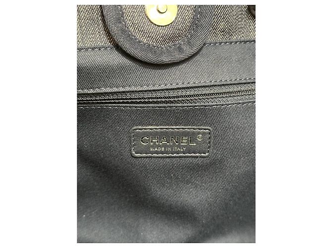 Chanel Deauville große Denim-Canvas-Tasche gebraucht - Ansicht 6