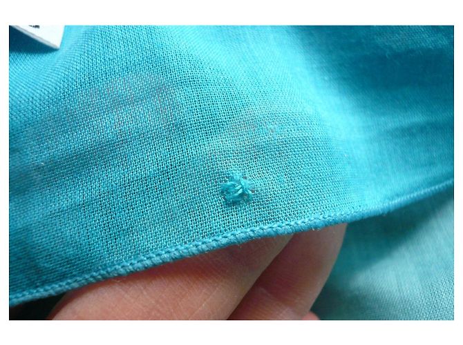 Hermès HERMES Pareo Peces Algodón BUEN ESTADO Azul - vista 9