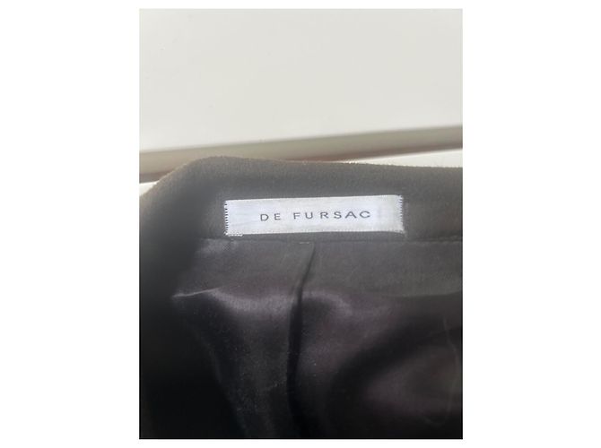 Autre Marque Cappotto Fursac Paris in cashmere marrone Taglia 54 - vista 2