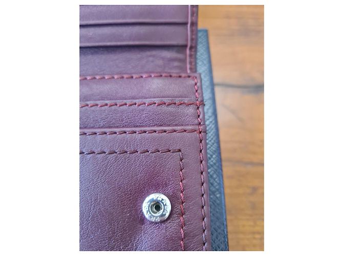 Cartera Prada de cuero burdeos - vista 4