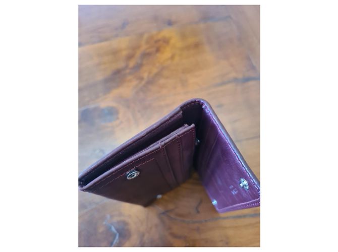 Cartera Prada de cuero burdeos - vista 7