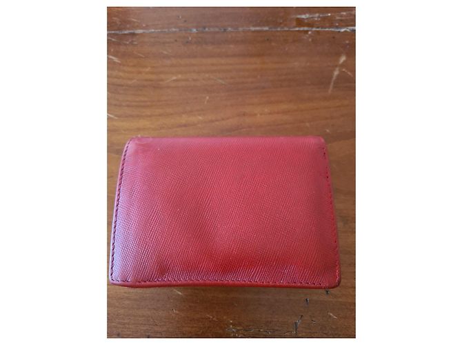 Saffiano Cartera Prada de cuero rojo Roja - vista 3