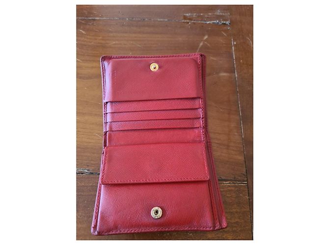 Saffiano Cartera Prada de cuero rojo Roja - vista 5