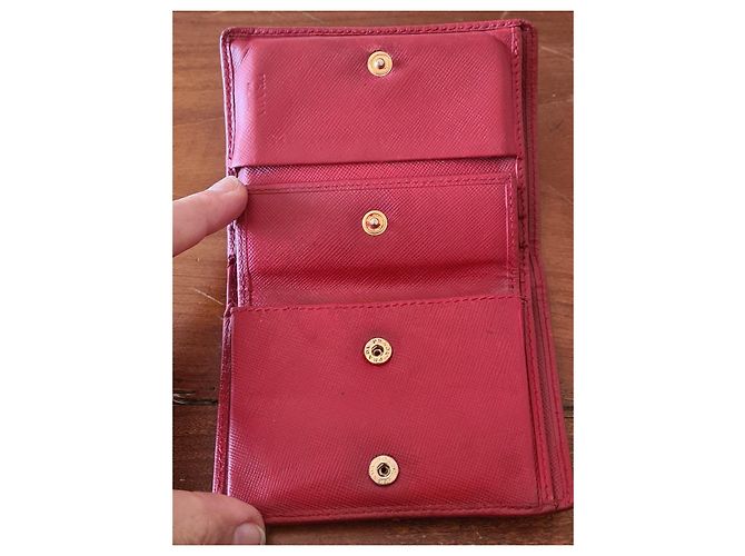 Saffiano Cartera Prada de cuero rojo Roja - vista 6