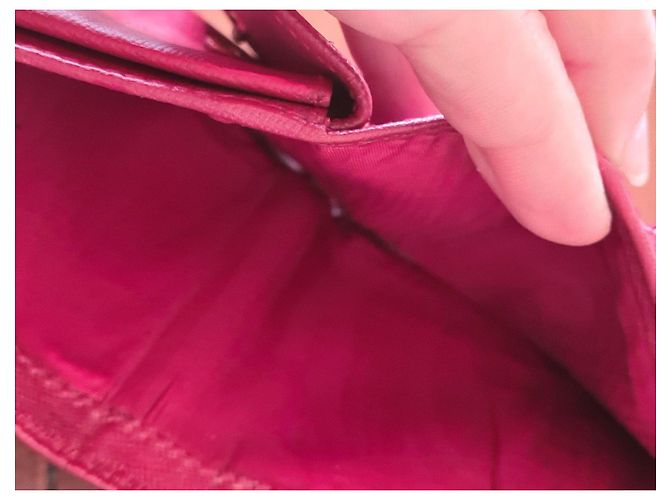 Saffiano Cartera Prada de cuero rojo Roja - vista 9