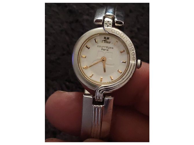Courreges Courrèges Uhr aus Silber und Gold Golden - Ansicht 2