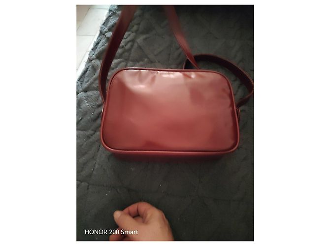 Courreges Borsa a spalla in pelle bordeaux di Courrèges Bordò - vista 2