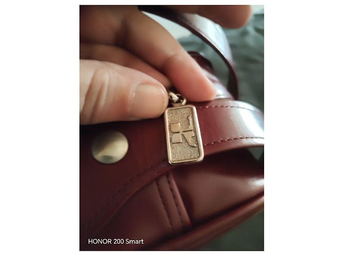 Courreges Borsa a spalla in pelle bordeaux di Courrèges Bordò - vista 4