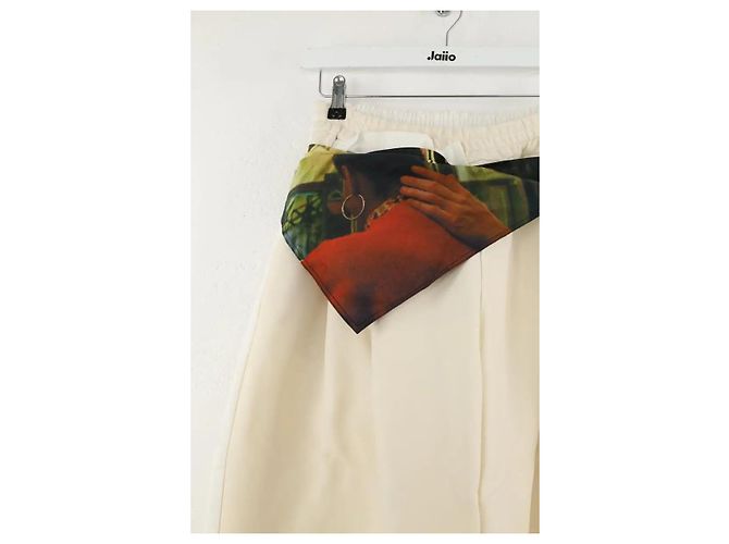 Autre Marque Calça larga bege - vista 2