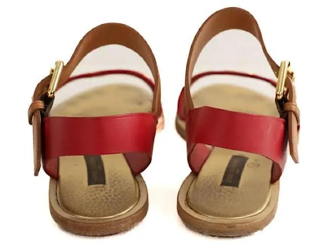 Louis Vuitton Sandali rossi Rosso - vista 2